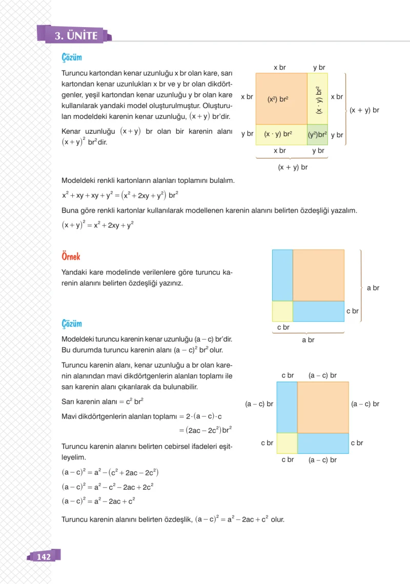 8. Sınıf Matematik Ders Kitabı Cevapları Sonuç Yayınları Sayfa 142