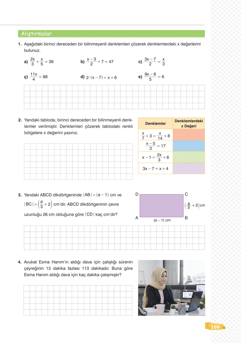 8. Sınıf Matematik Ders Kitabı Cevapları Sonuç Yayınları Sayfa 169