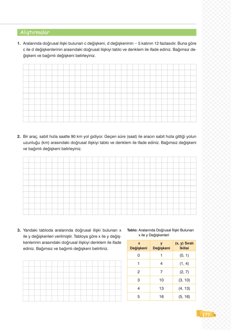 8. Sınıf Matematik Ders Kitabı Cevapları Sonuç Yayınları Sayfa 177