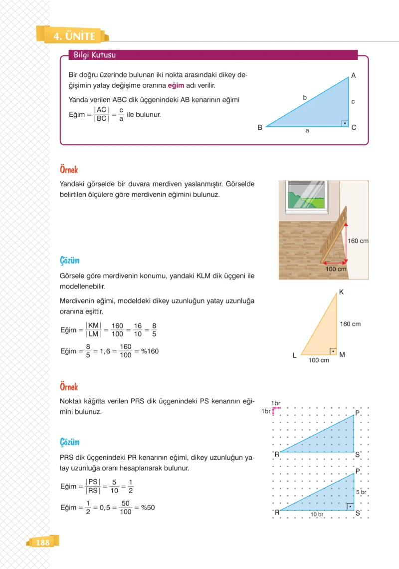 8. Sınıf Matematik Ders Kitabı Cevapları Sonuç Yayınları Sayfa 188