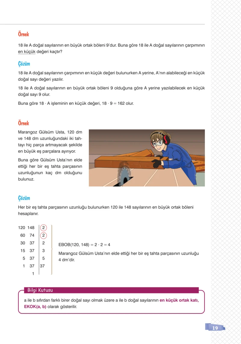 8. Sınıf Matematik Ders Kitabı Cevapları Sonuç Yayınları Sayfa 19