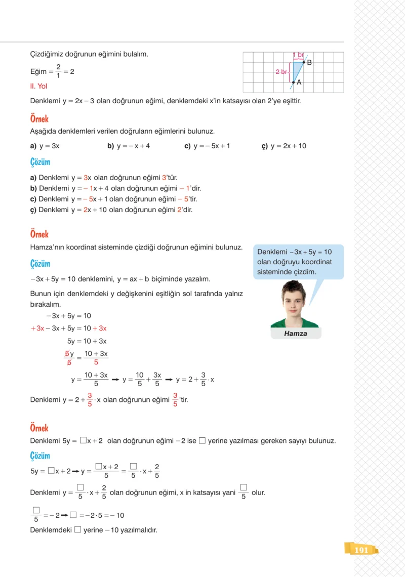 8. Sınıf Matematik Ders Kitabı Cevapları Sonuç Yayınları Sayfa 191