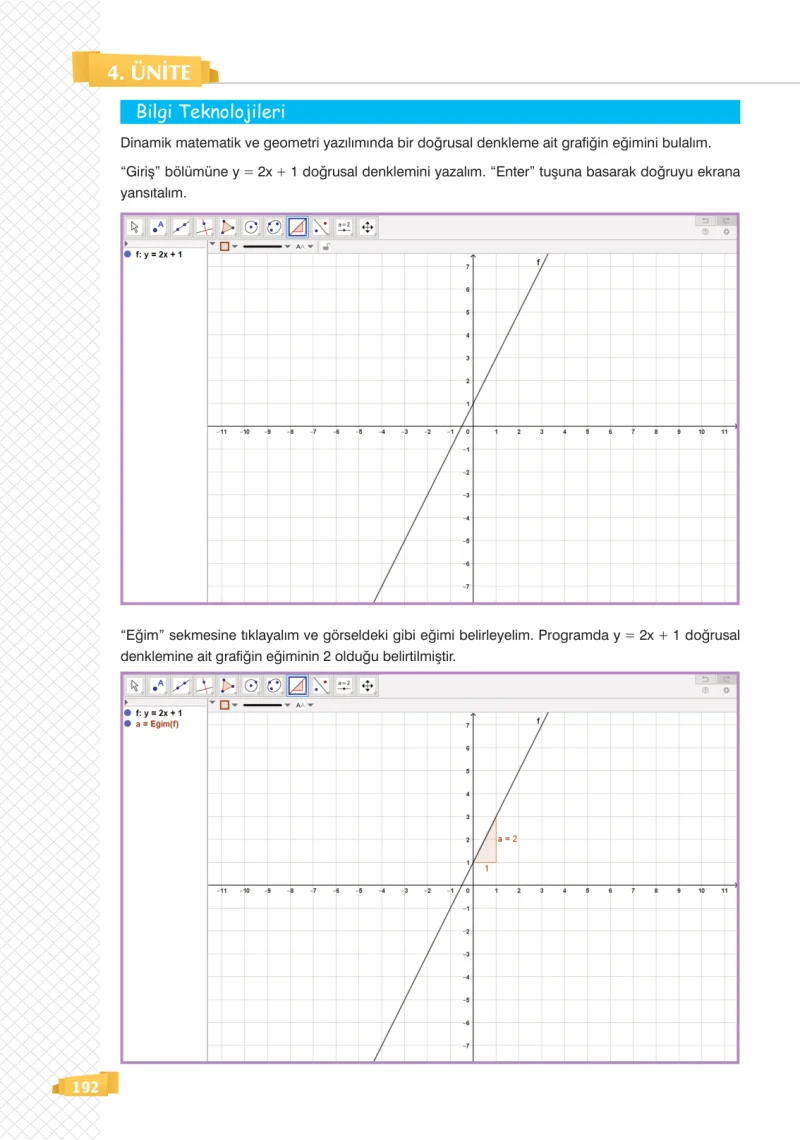 8. Sınıf Matematik Ders Kitabı Cevapları Sonuç Yayınları Sayfa 192