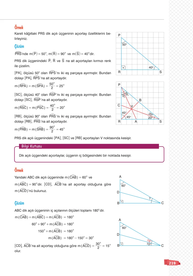 8. Sınıf Matematik Ders Kitabı Cevapları Sonuç Yayınları Sayfa 219