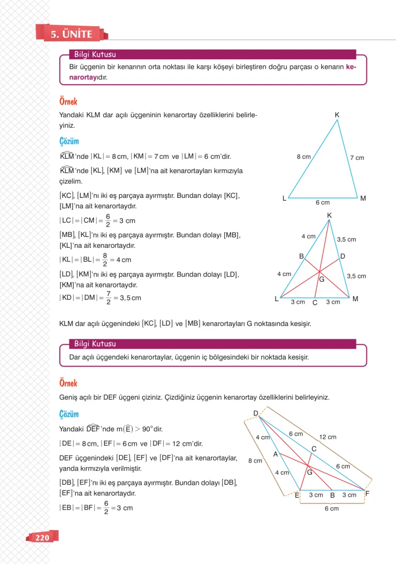 8. Sınıf Matematik Ders Kitabı Cevapları Sonuç Yayınları Sayfa 220
