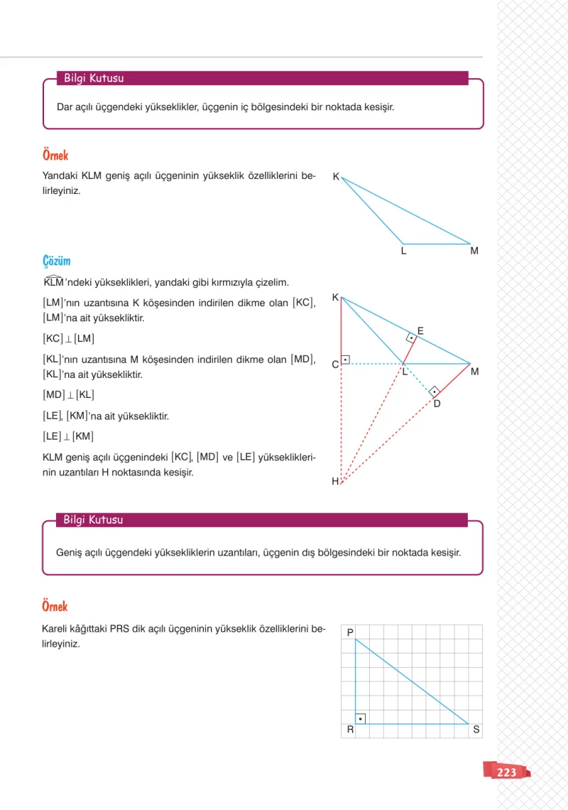 8. Sınıf Matematik Ders Kitabı Cevapları Sonuç Yayınları Sayfa 223