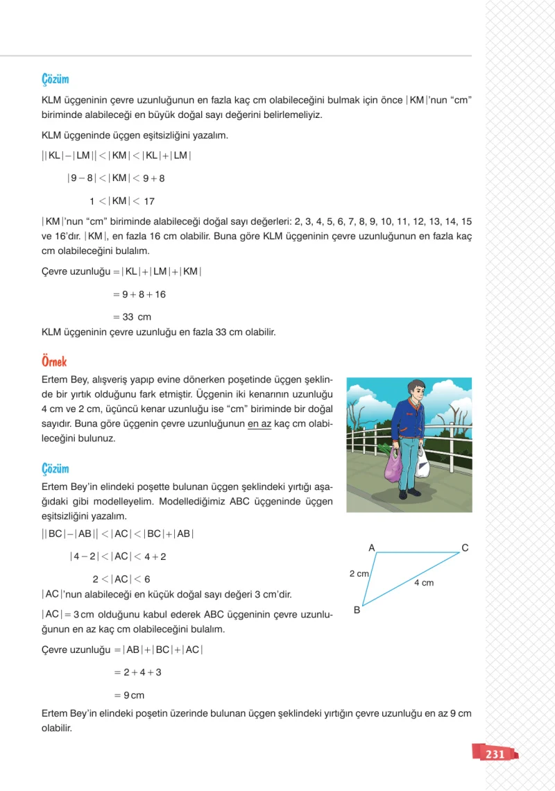 8. Sınıf Matematik Ders Kitabı Cevapları Sonuç Yayınları Sayfa 231