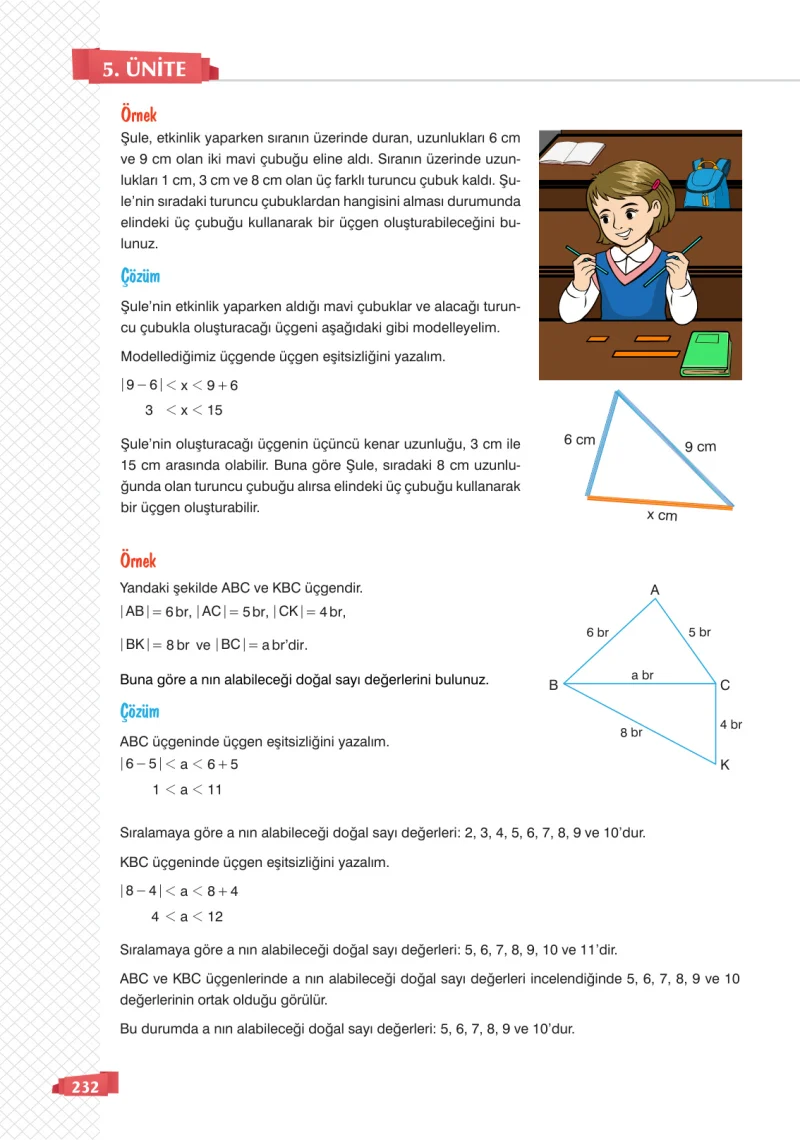 8. Sınıf Matematik Ders Kitabı Cevapları Sonuç Yayınları Sayfa 232