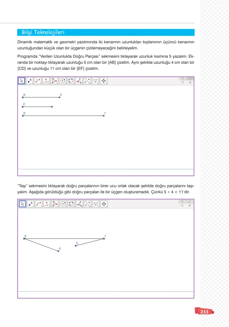 8. Sınıf Matematik Ders Kitabı Cevapları Sonuç Yayınları Sayfa 233