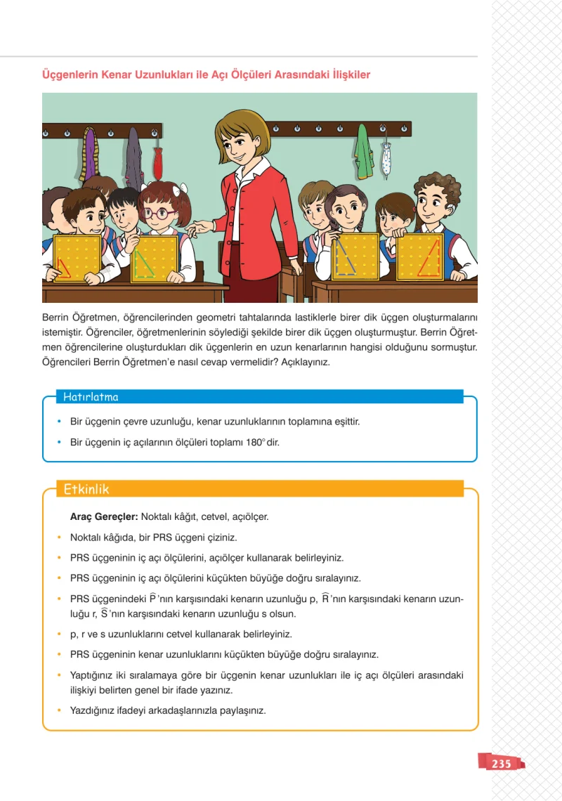 8. Sınıf Matematik Ders Kitabı Cevapları Sonuç Yayınları Sayfa 235