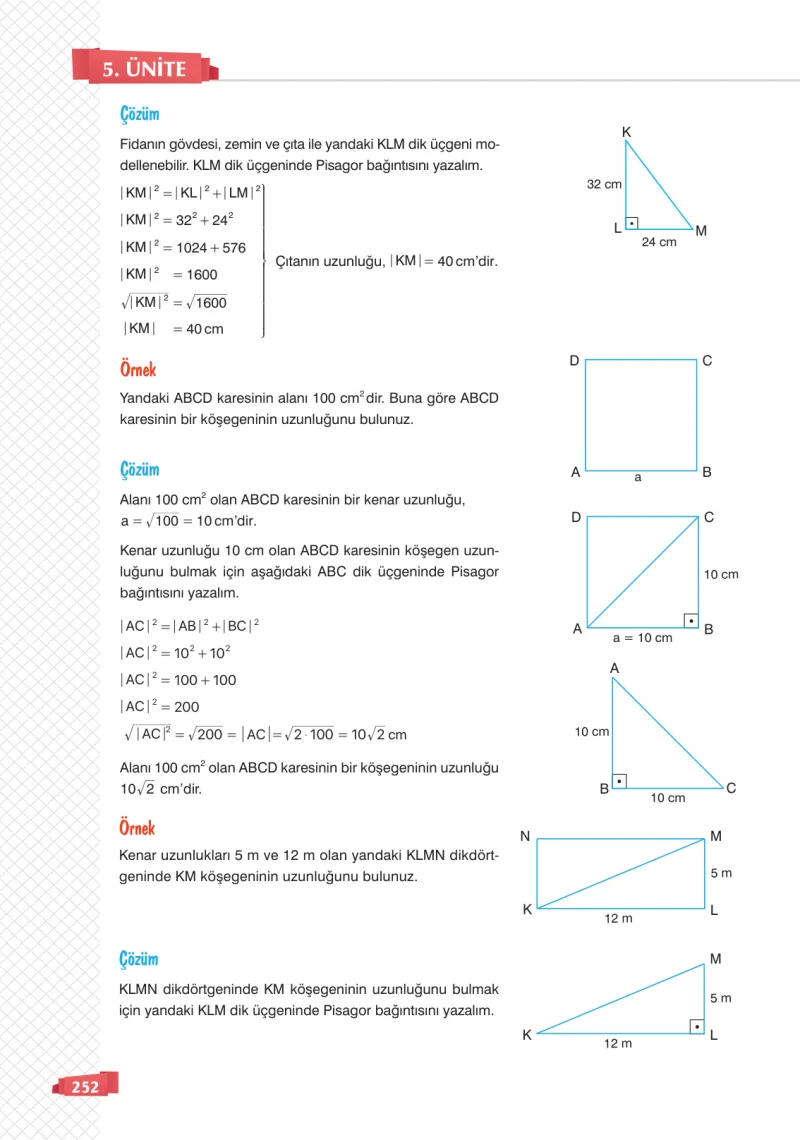 8. Sınıf Matematik Ders Kitabı Cevapları Sonuç Yayınları Sayfa 252