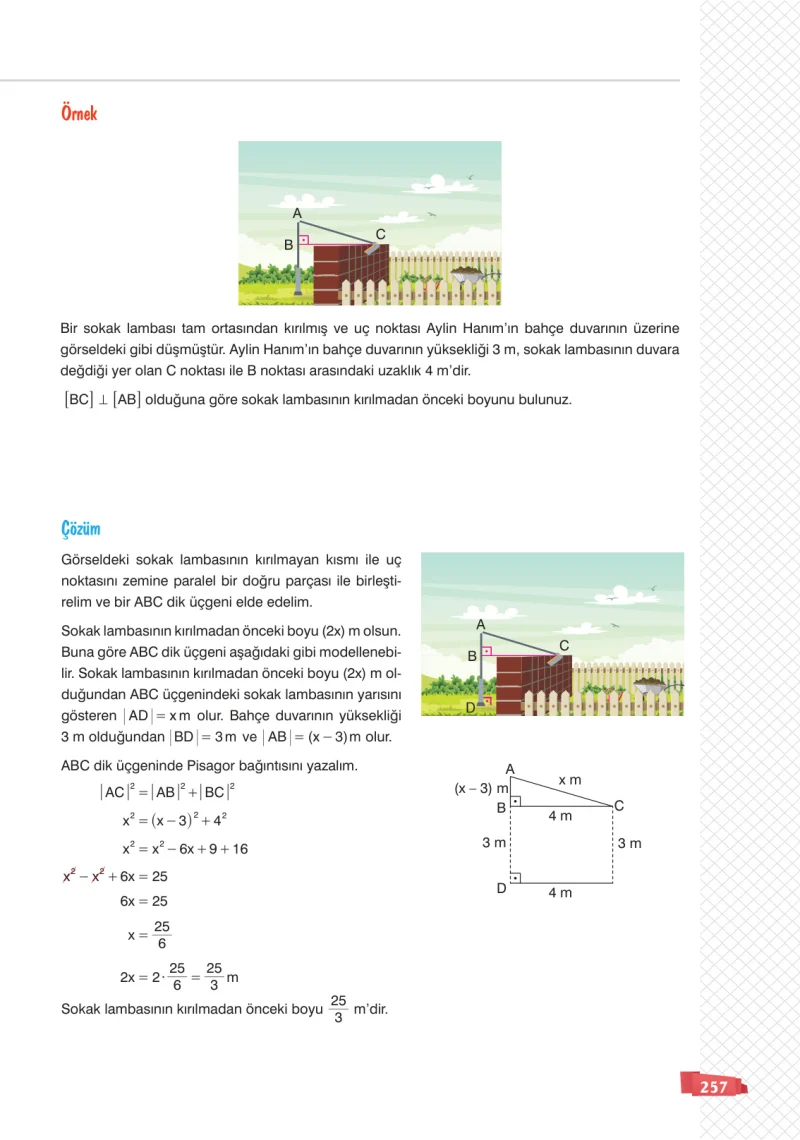 8. Sınıf Matematik Ders Kitabı Cevapları Sonuç Yayınları Sayfa 257