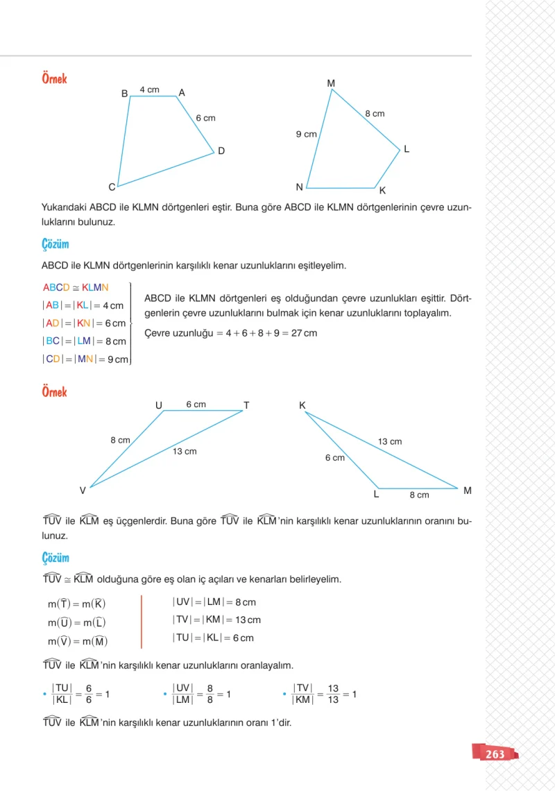 8. Sınıf Matematik Ders Kitabı Cevapları Sonuç Yayınları Sayfa 263