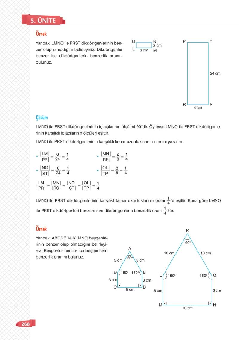 8. Sınıf Matematik Ders Kitabı Cevapları Sonuç Yayınları Sayfa 268