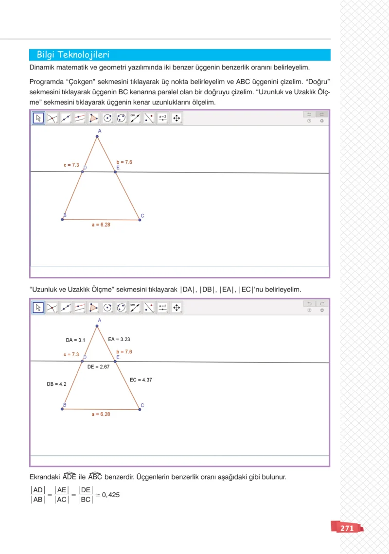 8. Sınıf Matematik Ders Kitabı Cevapları Sonuç Yayınları Sayfa 271