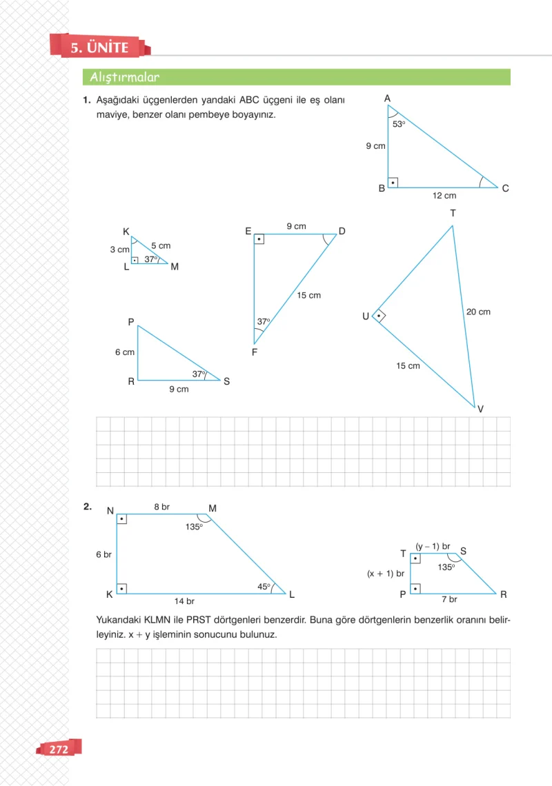 8. Sınıf Matematik Ders Kitabı Cevapları Sonuç Yayınları Sayfa 272