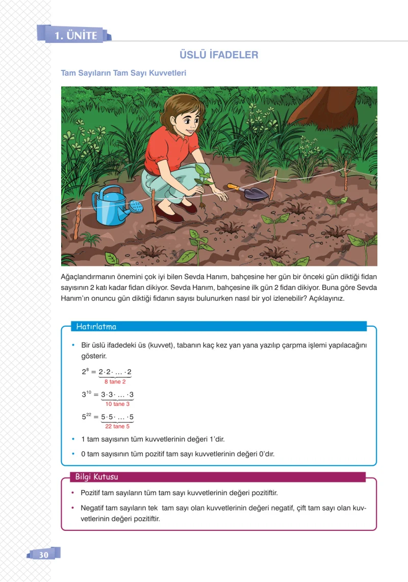8. Sınıf Matematik Ders Kitabı Cevapları Sonuç Yayınları Sayfa 30