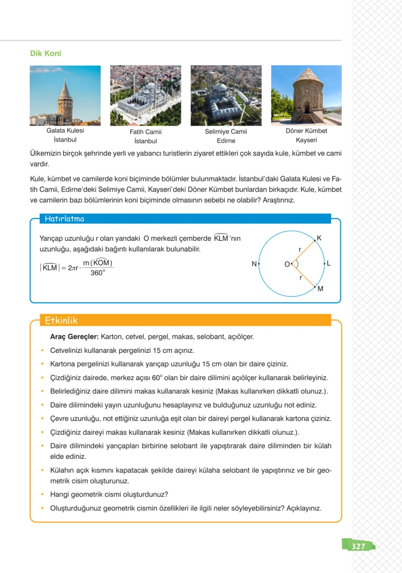 8. Sınıf Matematik Ders Kitabı Cevapları Sonuç Yayınları Sayfa 327