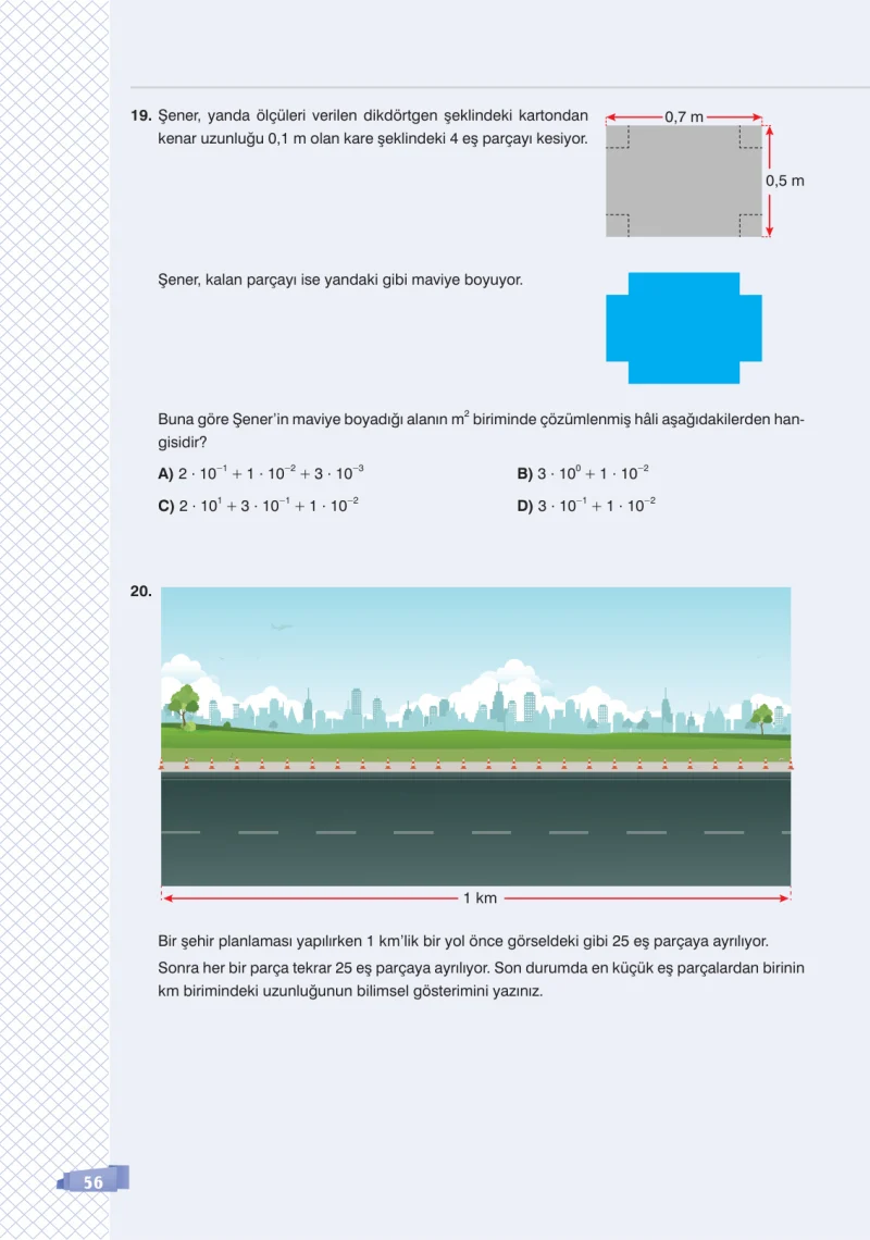 8. Sınıf Matematik Ders Kitabı Cevapları Sonuç Yayınları Sayfa 56