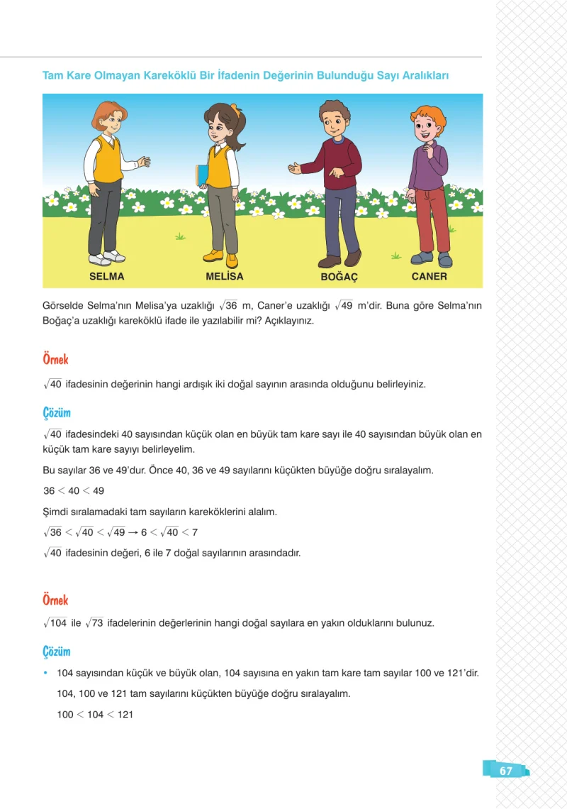 8. Sınıf Matematik Ders Kitabı Cevapları Sonuç Yayınları Sayfa 67