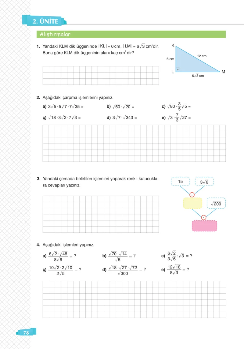 8. Sınıf Matematik Ders Kitabı Cevapları Sonuç Yayınları Sayfa 78