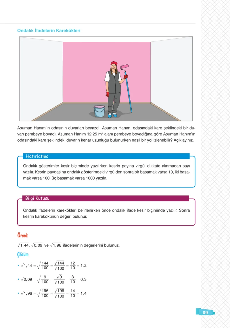 8. Sınıf Matematik Ders Kitabı Cevapları Sonuç Yayınları Sayfa 89