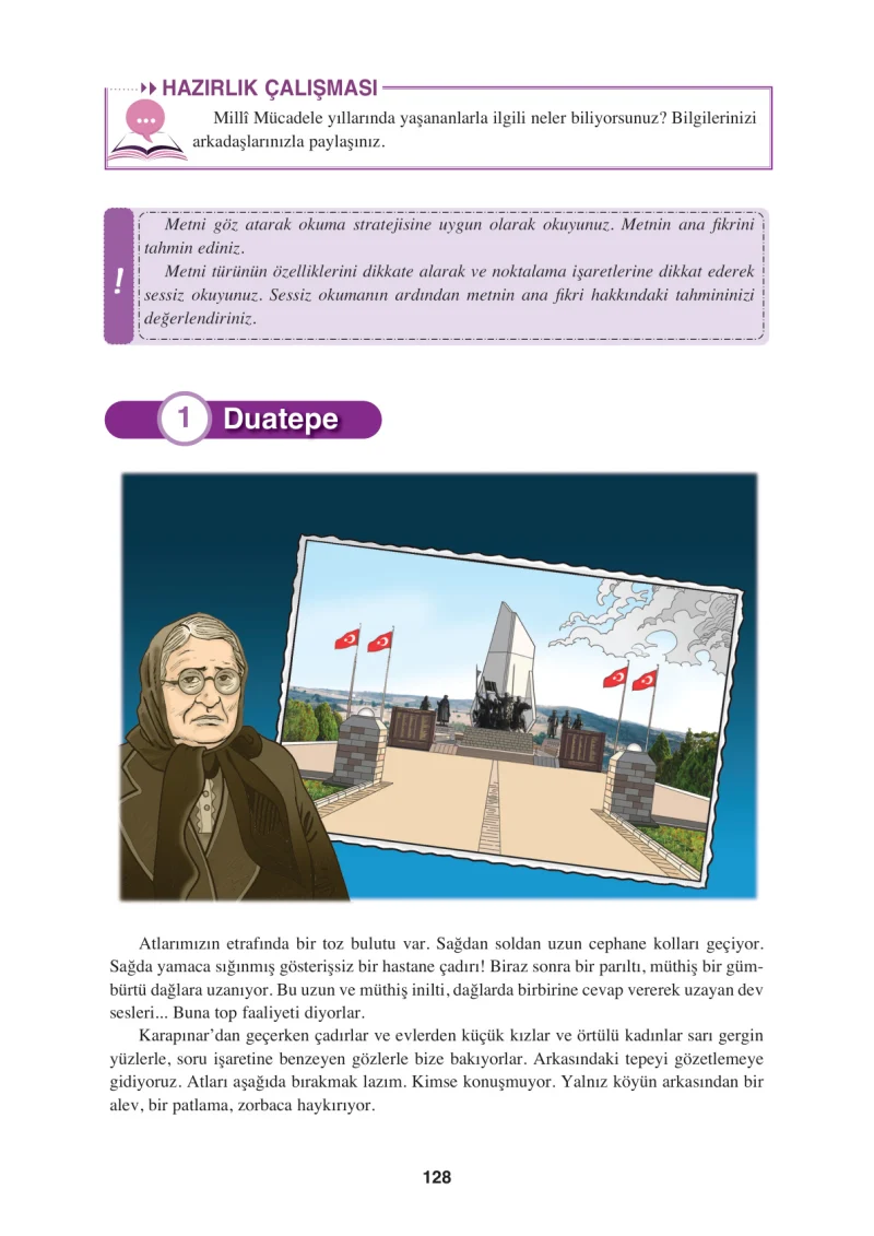 8. Sınıf Türkçe Ders Kitabı Cevapları Hecce Yayınları Sayfa 128
