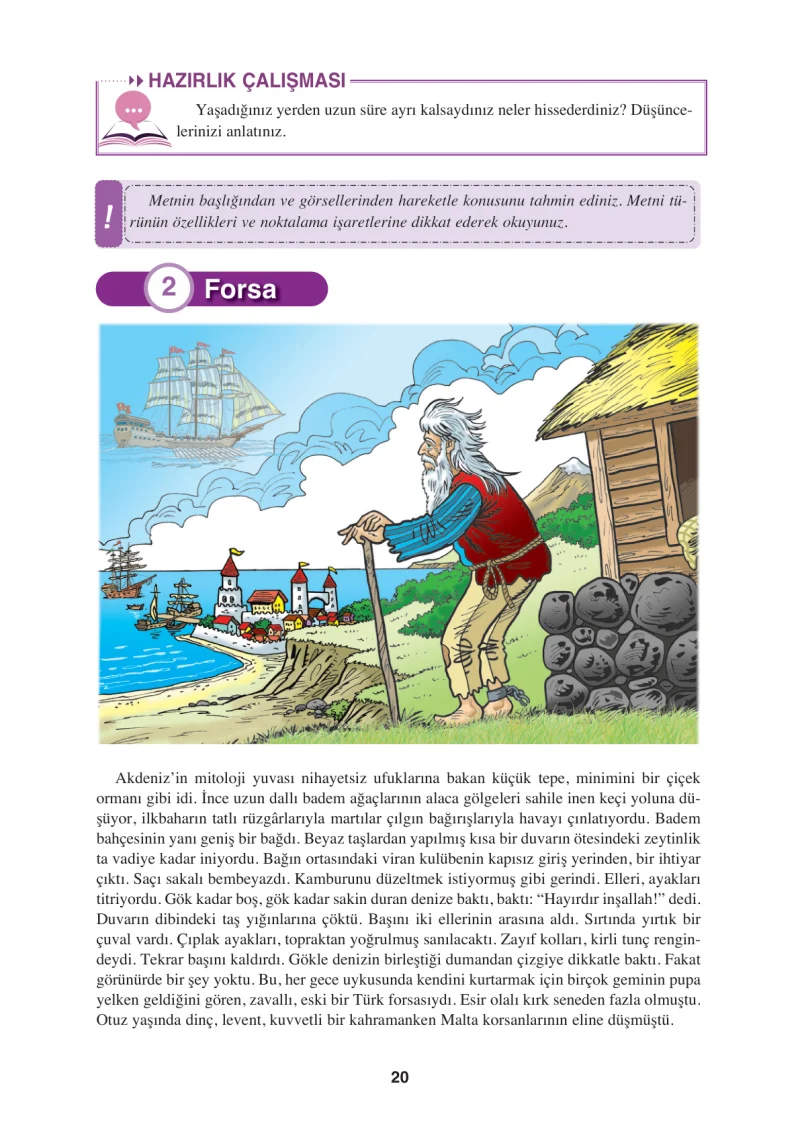 8. Sınıf Türkçe Ders Kitabı Cevapları Hecce Yayınları Sayfa 20