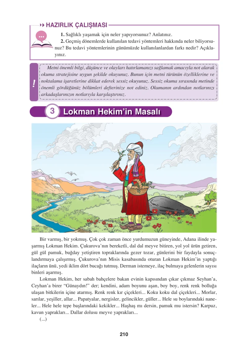 8. Sınıf Türkçe Ders Kitabı Cevapları Hecce Yayınları Sayfa 210