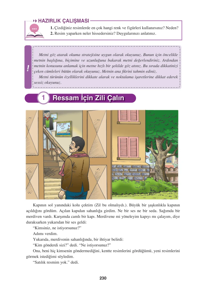 8. Sınıf Türkçe Ders Kitabı Cevapları Hecce Yayınları Sayfa 230