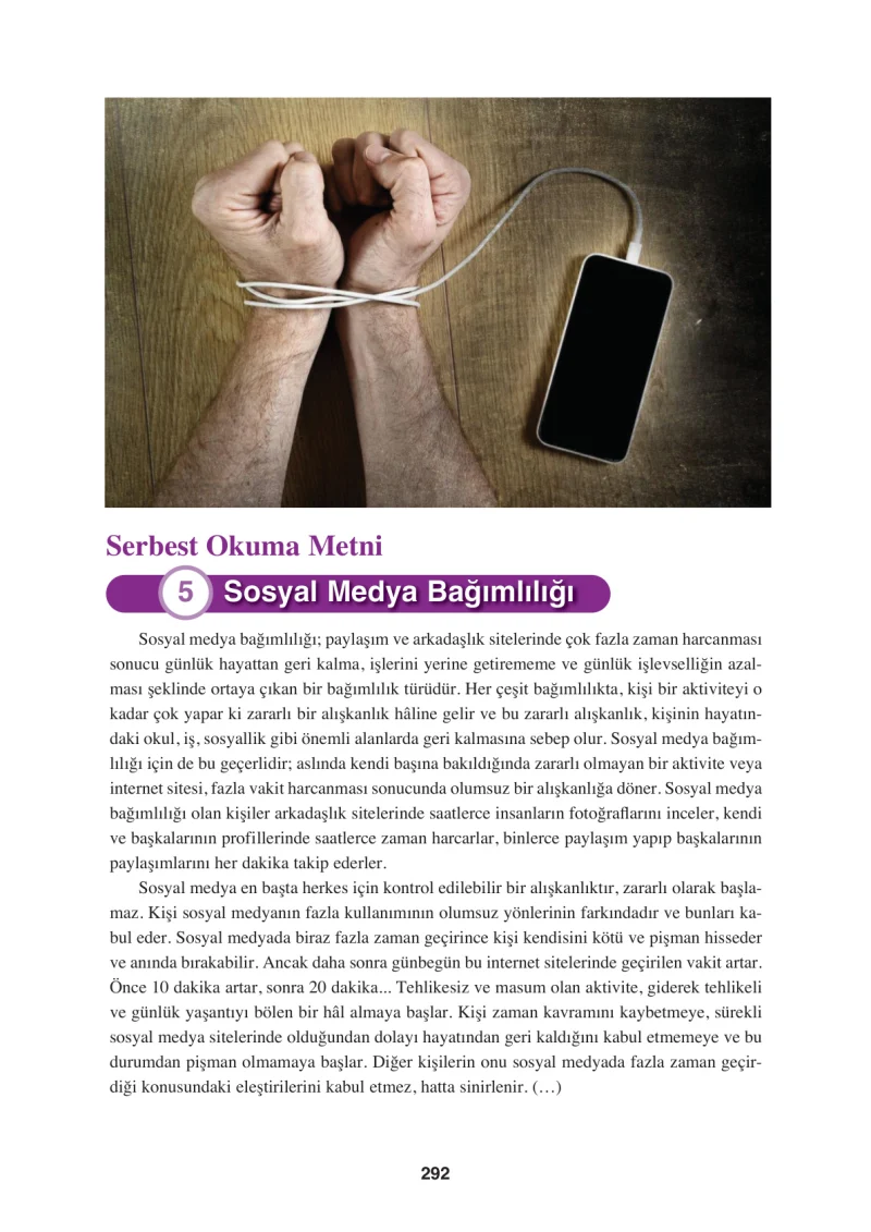 8. Sınıf Türkçe Ders Kitabı Cevapları Hecce Yayınları Sayfa 292
