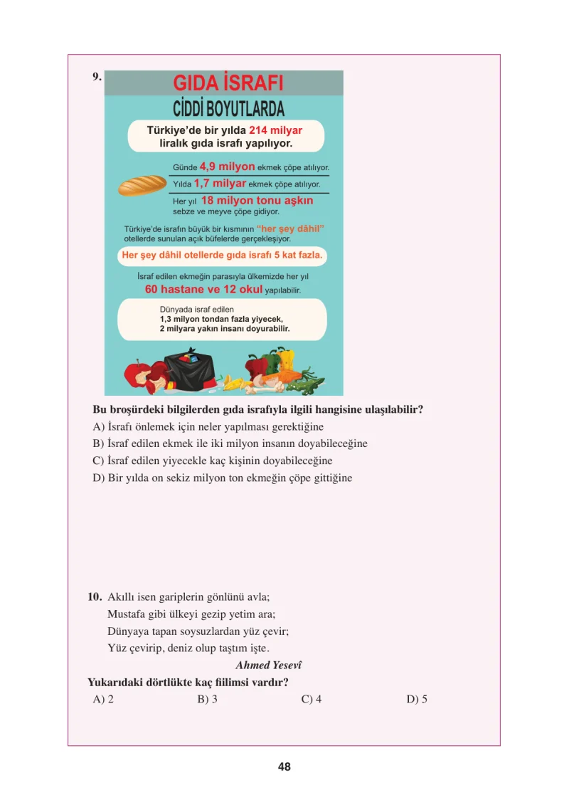 8. Sınıf Türkçe Ders Kitabı Cevapları Hecce Yayınları Sayfa 48