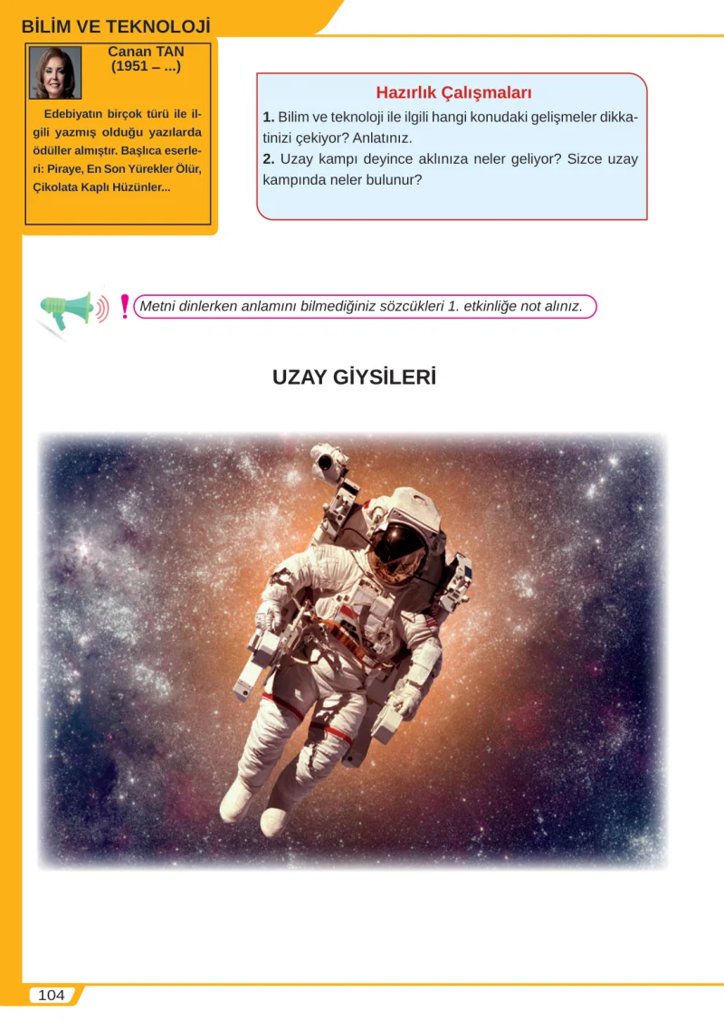 8. Sınıf Türkçe Ders Kitabı Cevapları Meb Yayınları Sayfa 104