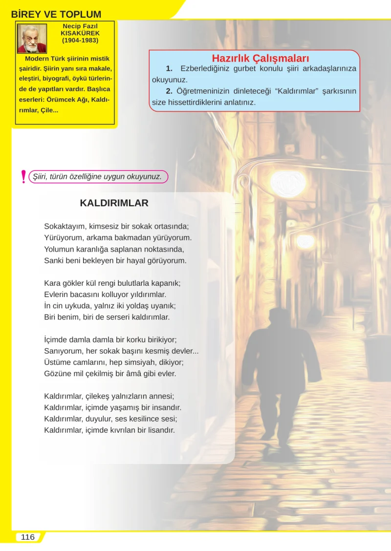 8. Sınıf Türkçe Ders Kitabı Cevapları Meb Yayınları Sayfa 116