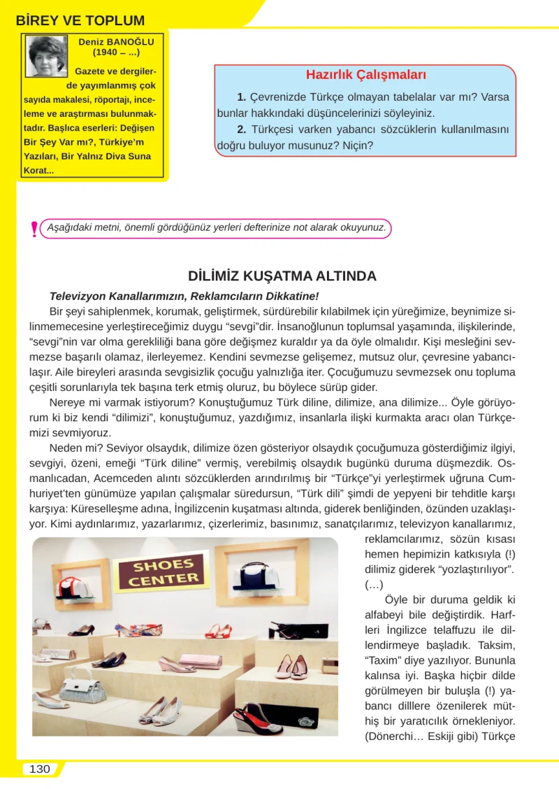 8. Sınıf Türkçe Ders Kitabı Cevapları Meb Yayınları Sayfa 130