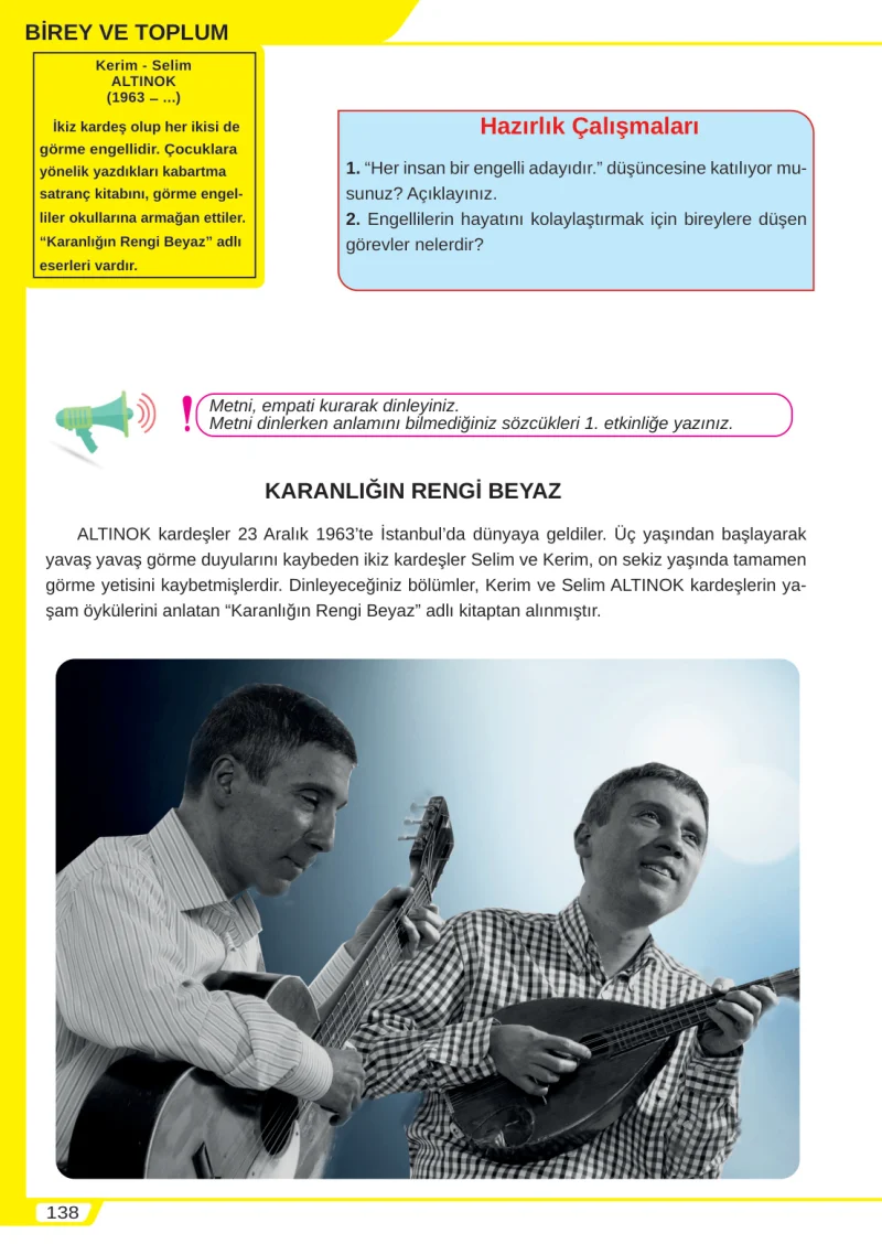 8. Sınıf Türkçe Ders Kitabı Cevapları Meb Yayınları Sayfa 138