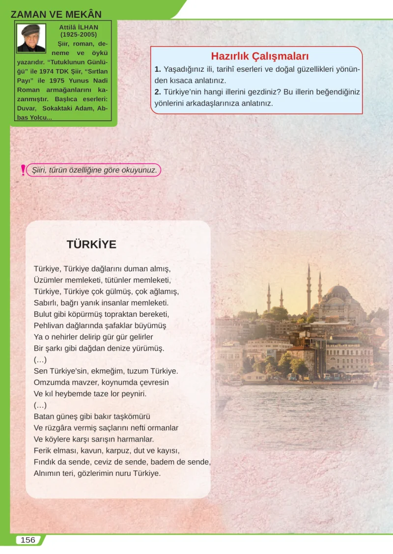 8. Sınıf Türkçe Ders Kitabı Cevapları Meb Yayınları Sayfa 156