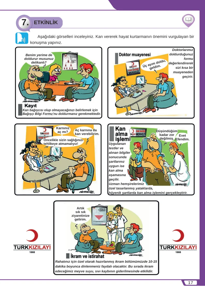 8. Sınıf Türkçe Ders Kitabı Cevapları Meb Yayınları Sayfa 17