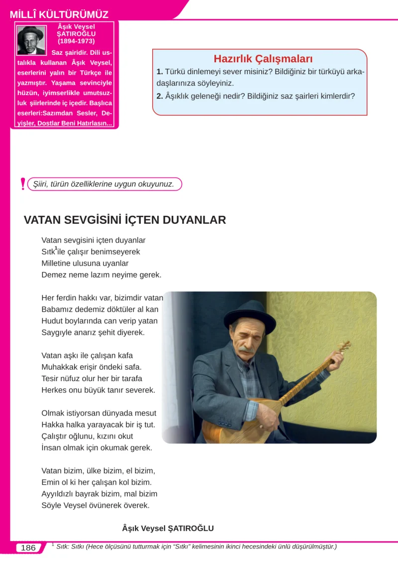 8. Sınıf Türkçe Ders Kitabı Cevapları Meb Yayınları Sayfa 186