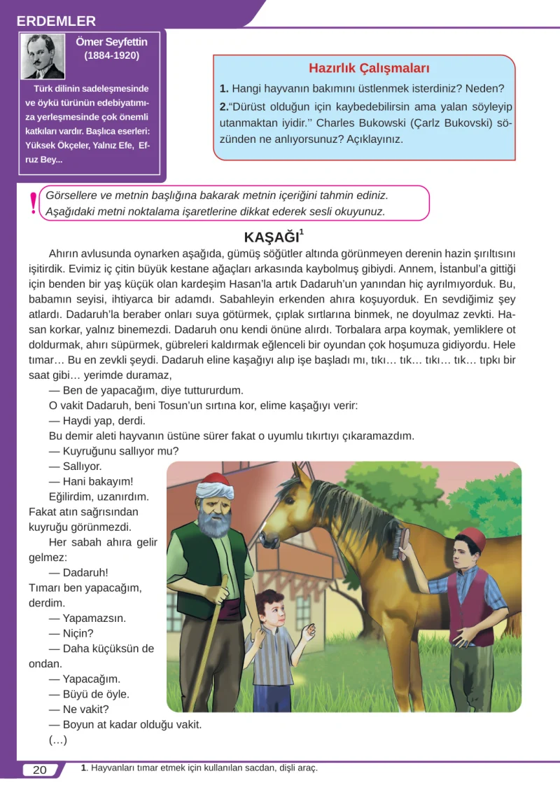 8. Sınıf Türkçe Ders Kitabı Cevapları Meb Yayınları Sayfa 20