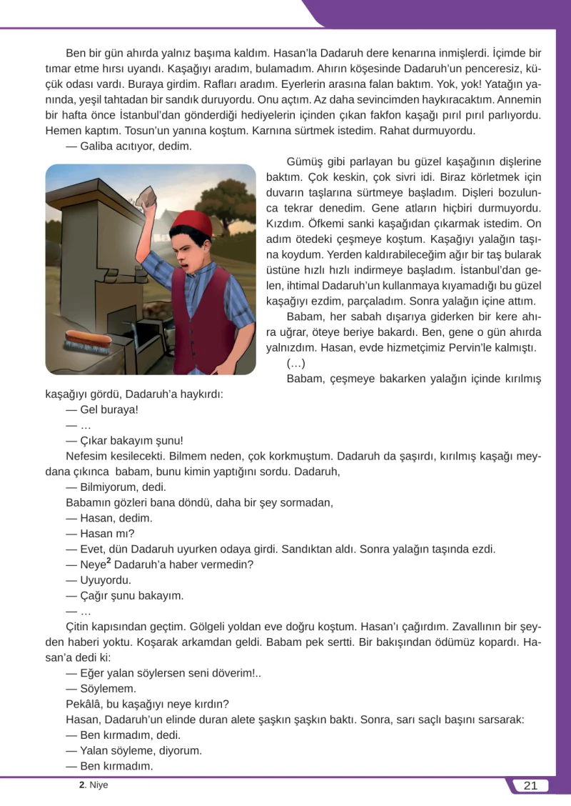 8. Sınıf Türkçe Ders Kitabı Cevapları Meb Yayınları Sayfa 21