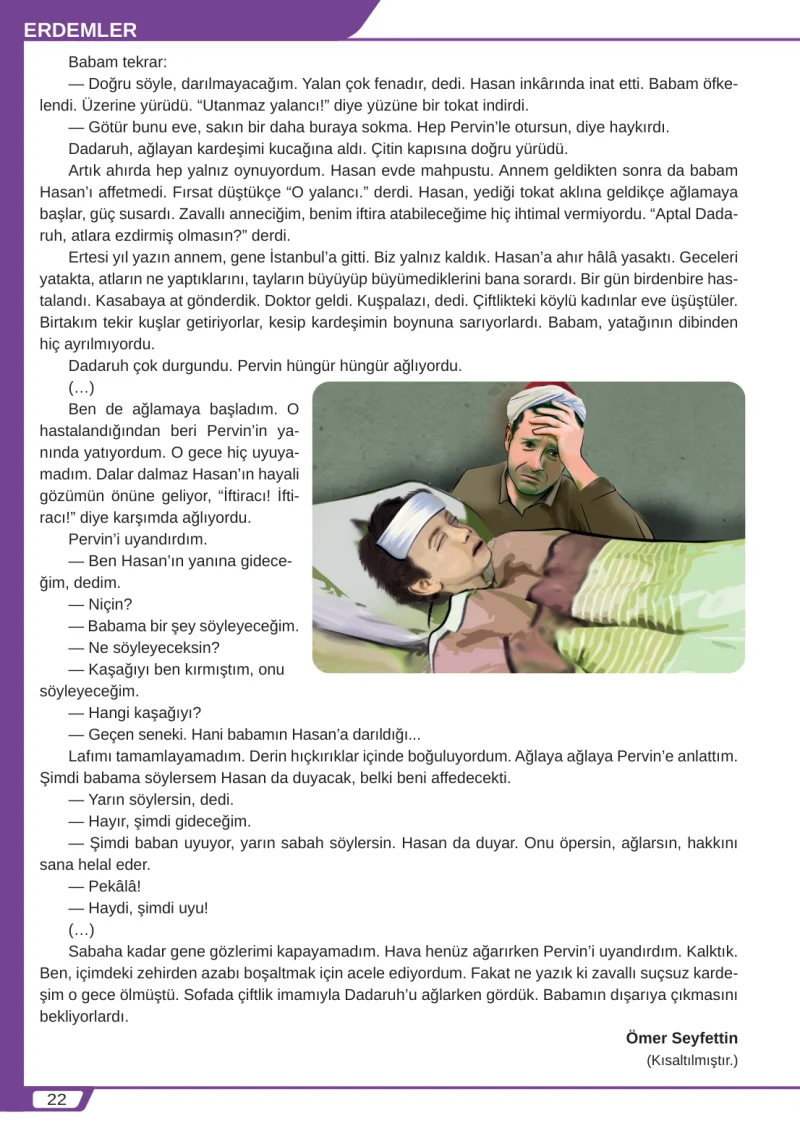 8. Sınıf Türkçe Ders Kitabı Cevapları Meb Yayınları Sayfa 22