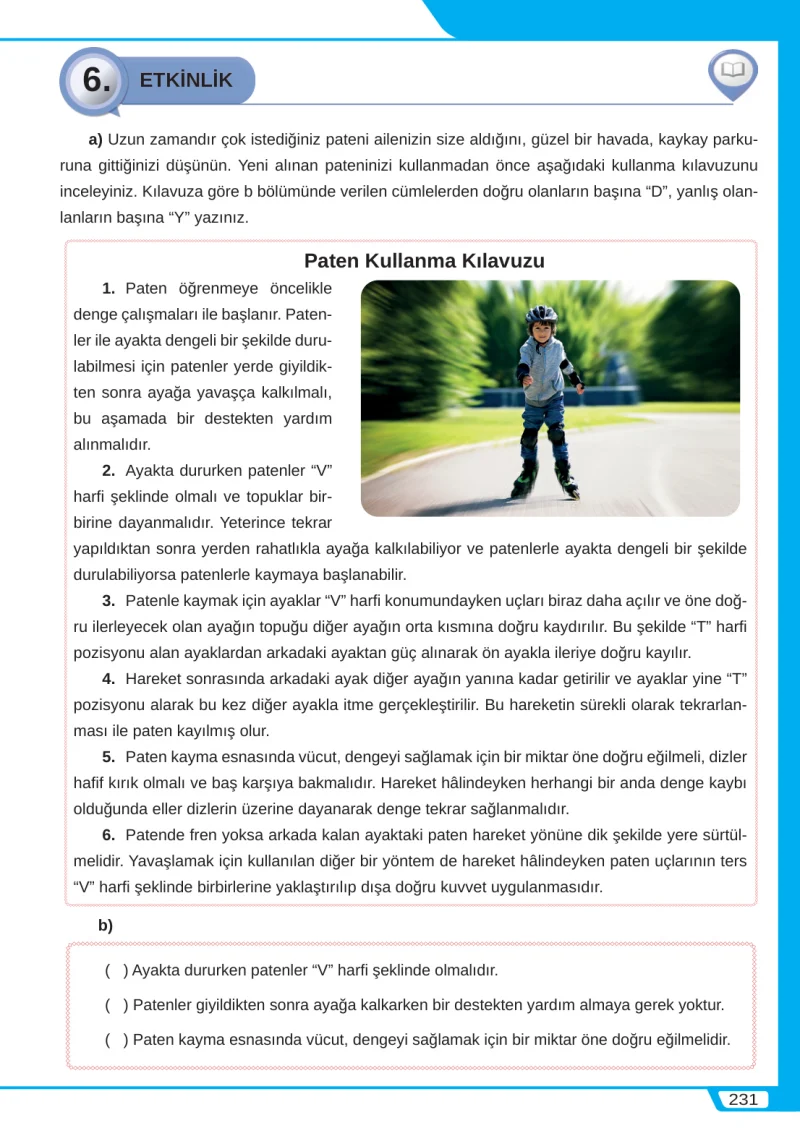 8. Sınıf Türkçe Ders Kitabı Cevapları Meb Yayınları Sayfa 231