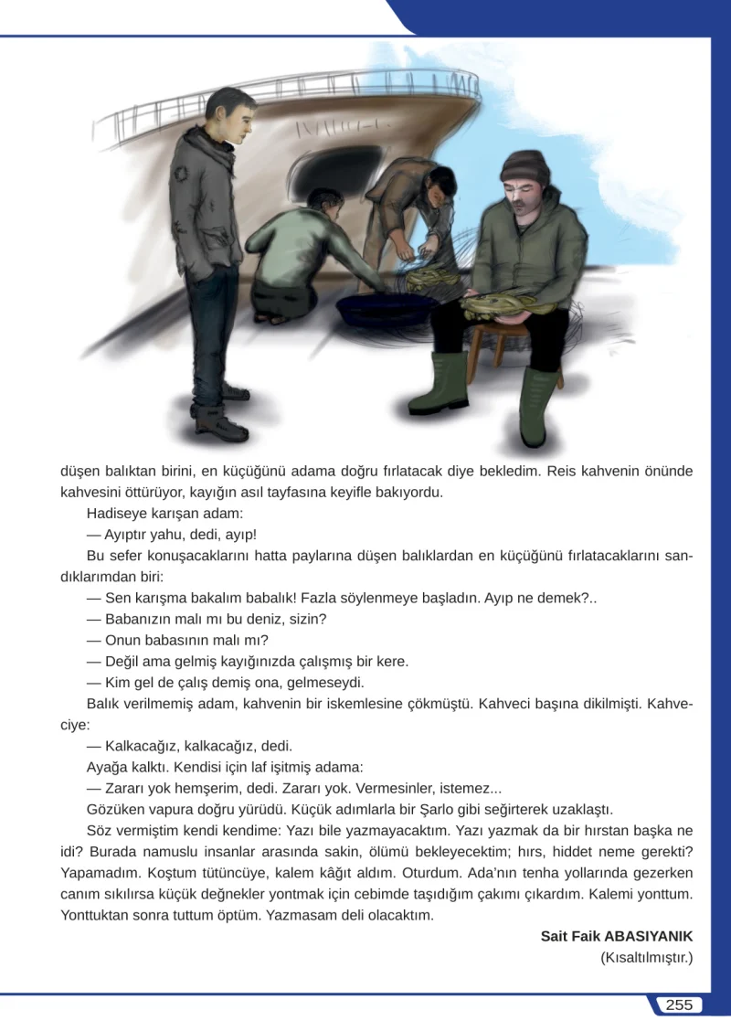 8. Sınıf Türkçe Ders Kitabı Cevapları Meb Yayınları Sayfa 255