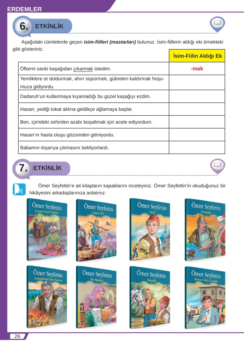8. Sınıf Türkçe Ders Kitabı Cevapları Meb Yayınları Sayfa 26