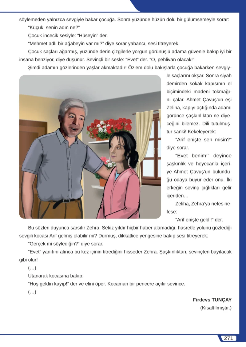 8. Sınıf Türkçe Ders Kitabı Cevapları Meb Yayınları Sayfa 271