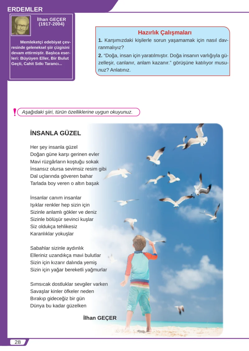 8. Sınıf Türkçe Ders Kitabı Cevapları Meb Yayınları Sayfa 28