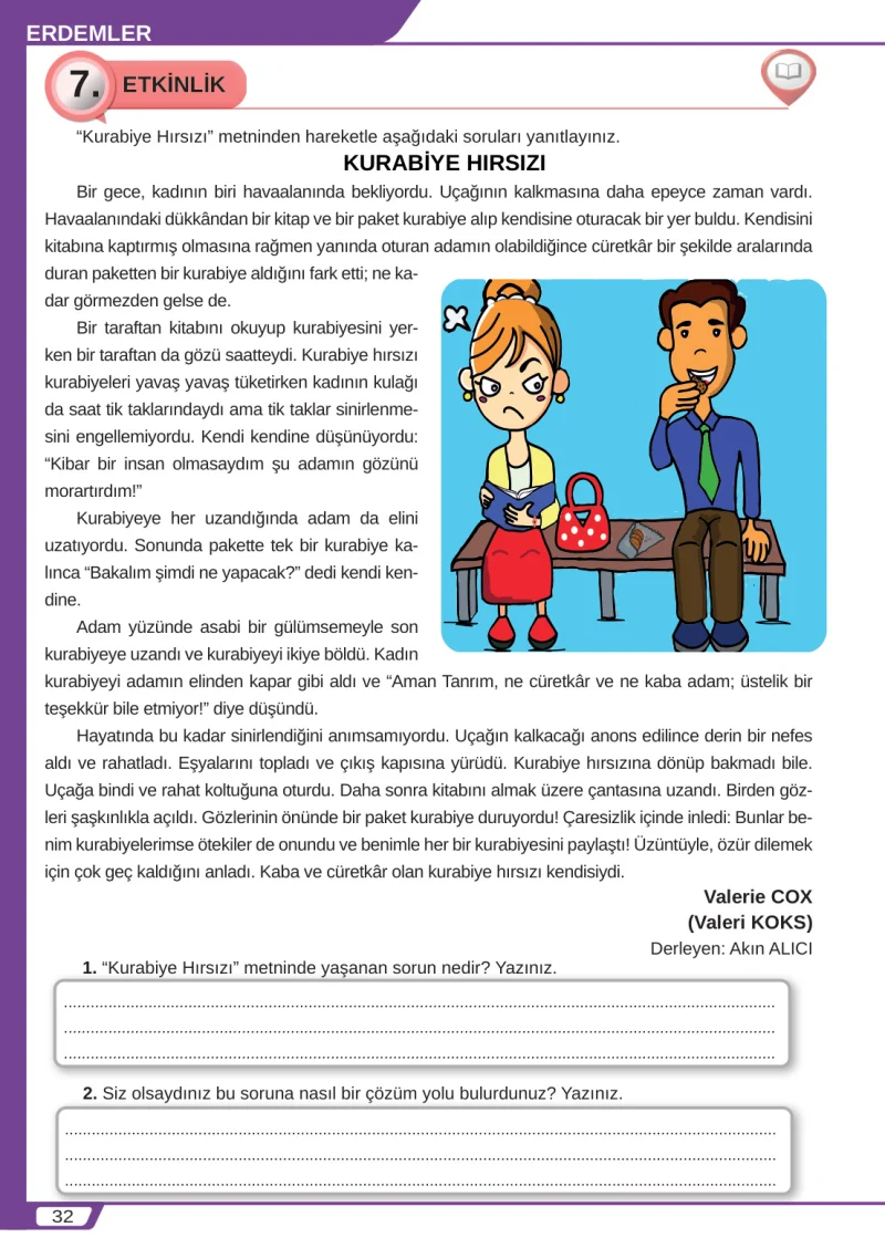 8. Sınıf Türkçe Ders Kitabı Cevapları Meb Yayınları Sayfa 32