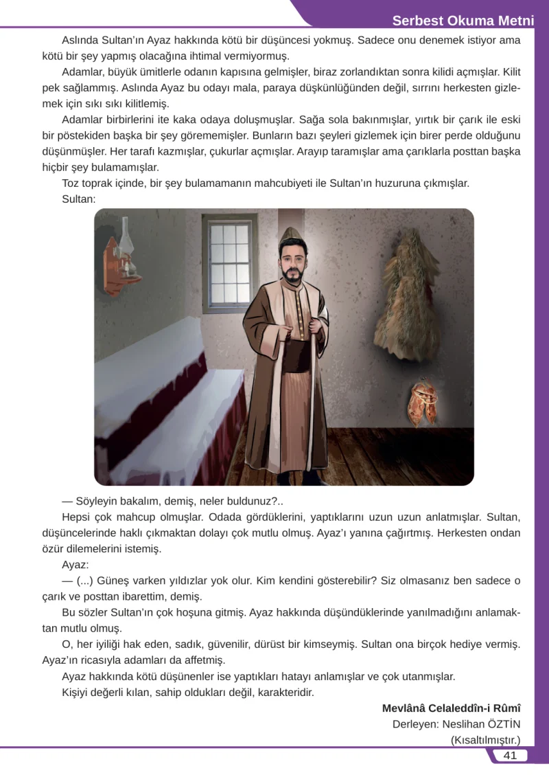 8. Sınıf Türkçe Ders Kitabı Cevapları Meb Yayınları Sayfa 41
