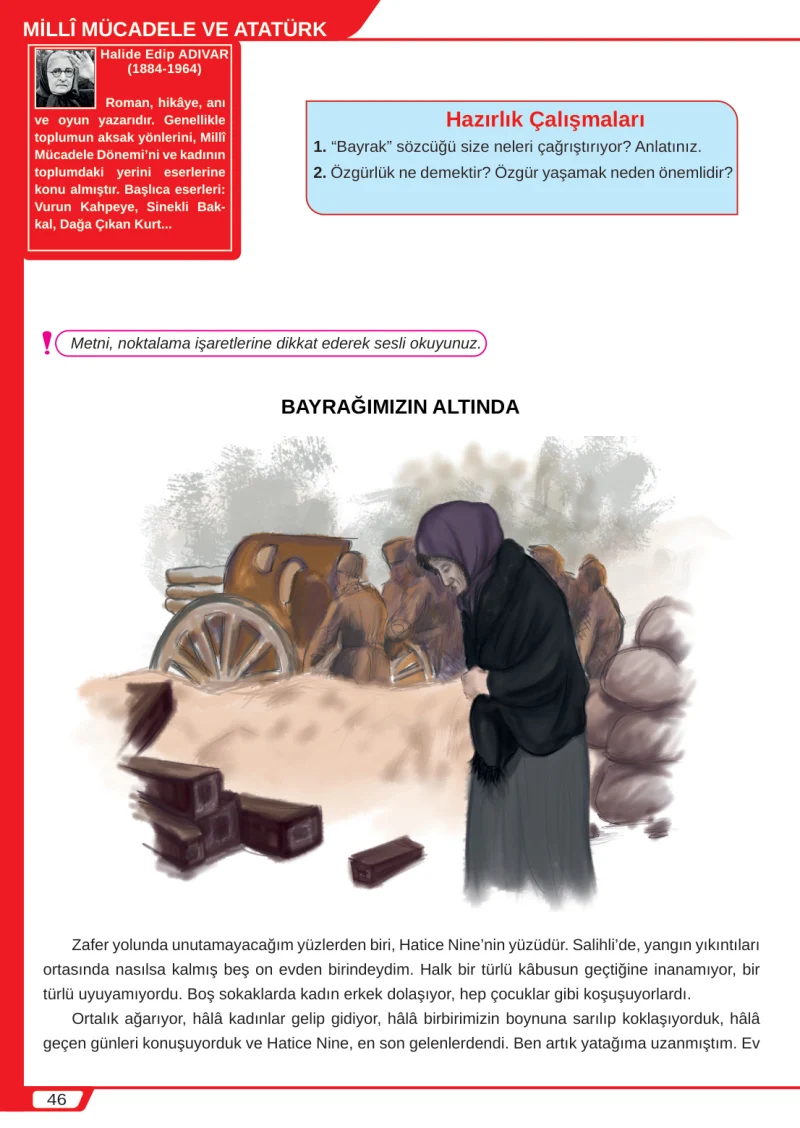 8. Sınıf Türkçe Ders Kitabı Cevapları Meb Yayınları Sayfa 46